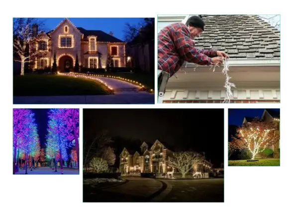 christmas lights designs in lubbock collage image
