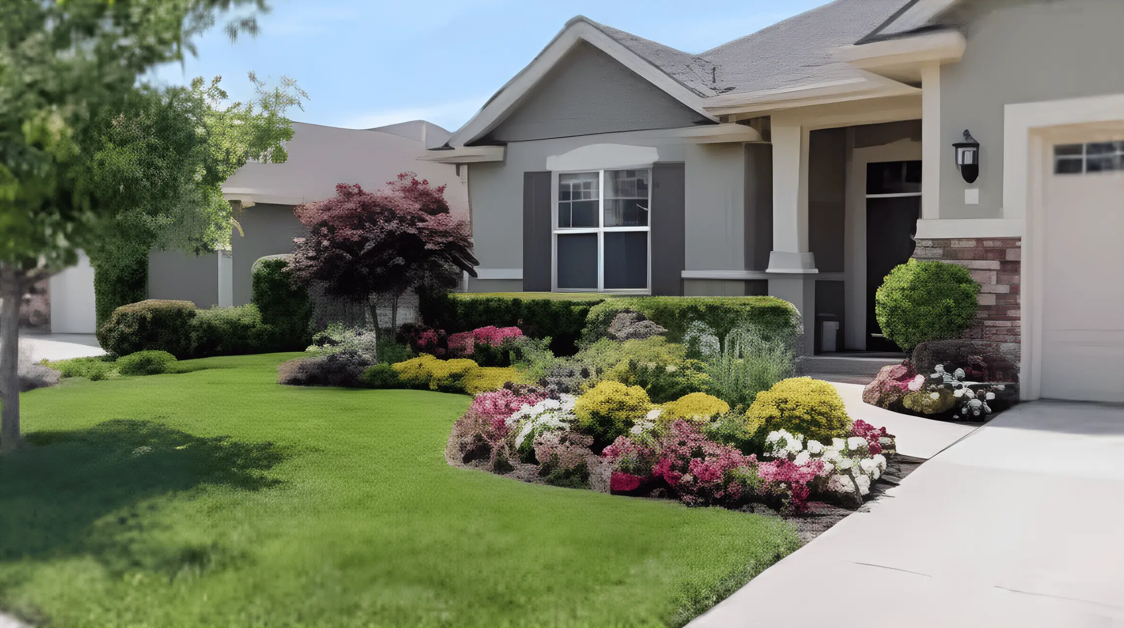 a residential property in wolfforth with the best of the landscaping done by hubcity landscaping