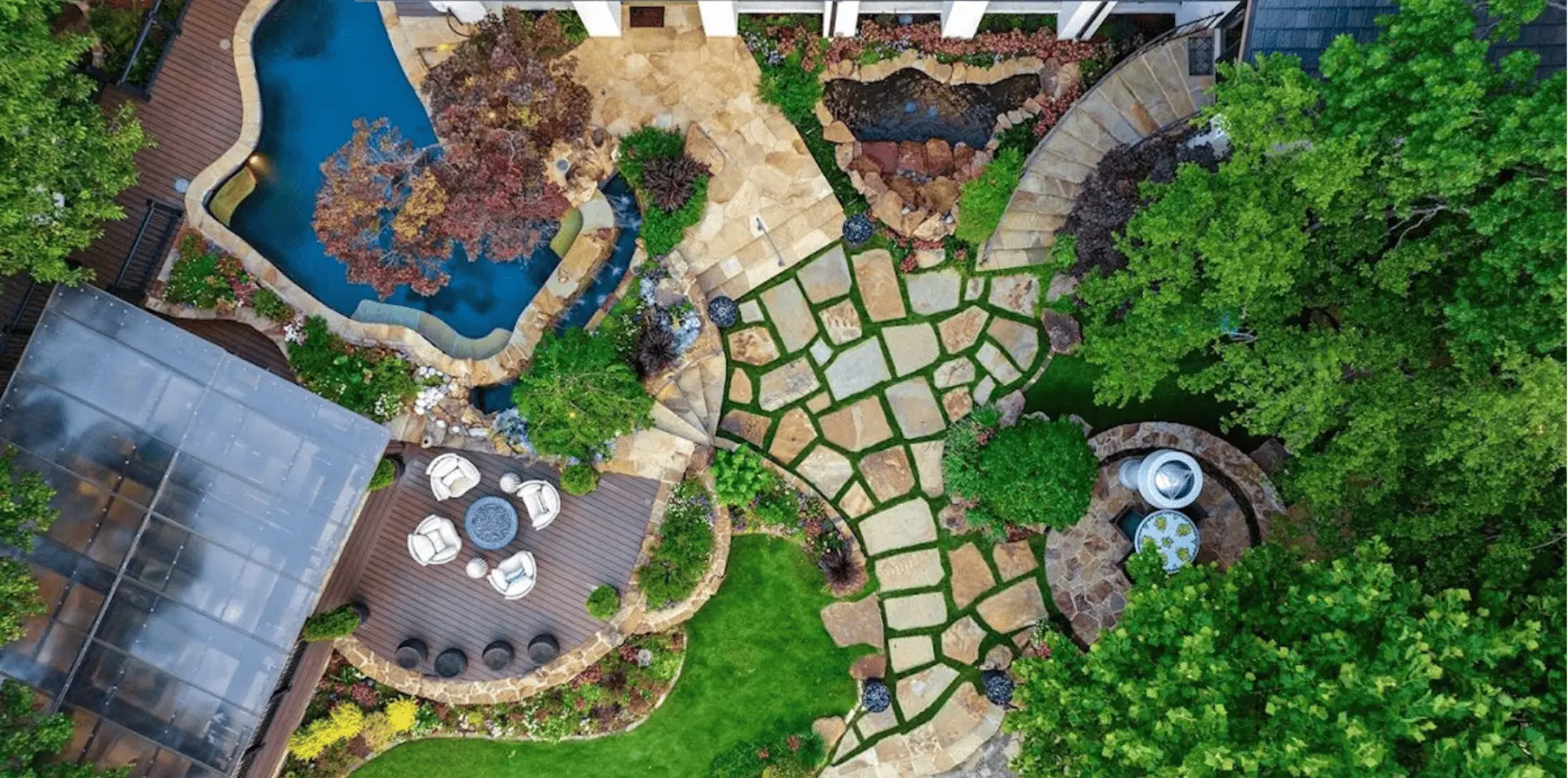 hardscaping Lubbock TX patio walkway retaining wall caliche soil Hubcity Landscaping