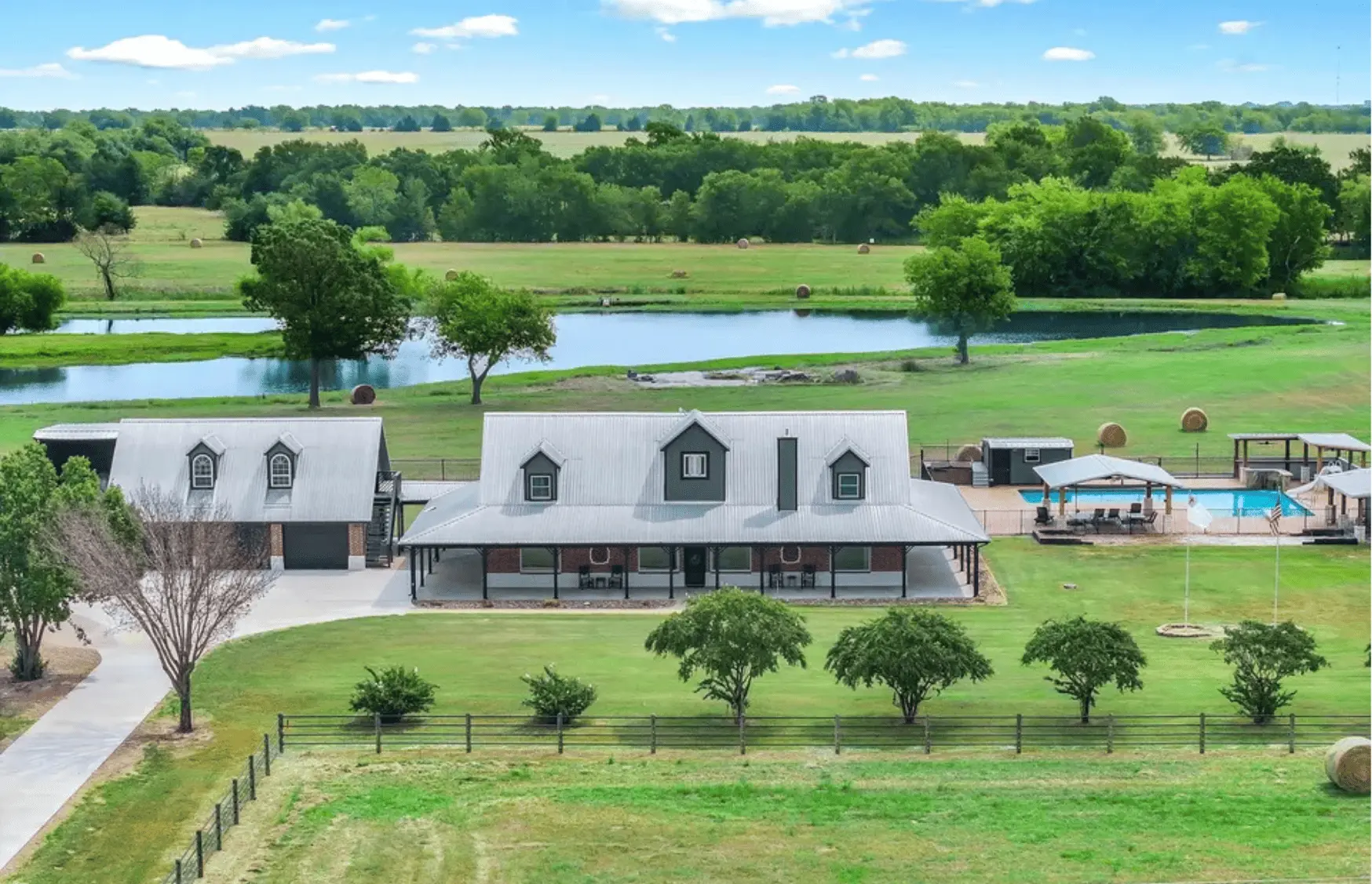 Fully landscaped luxury home maintained by Hubcity Landscaping in Lubbock