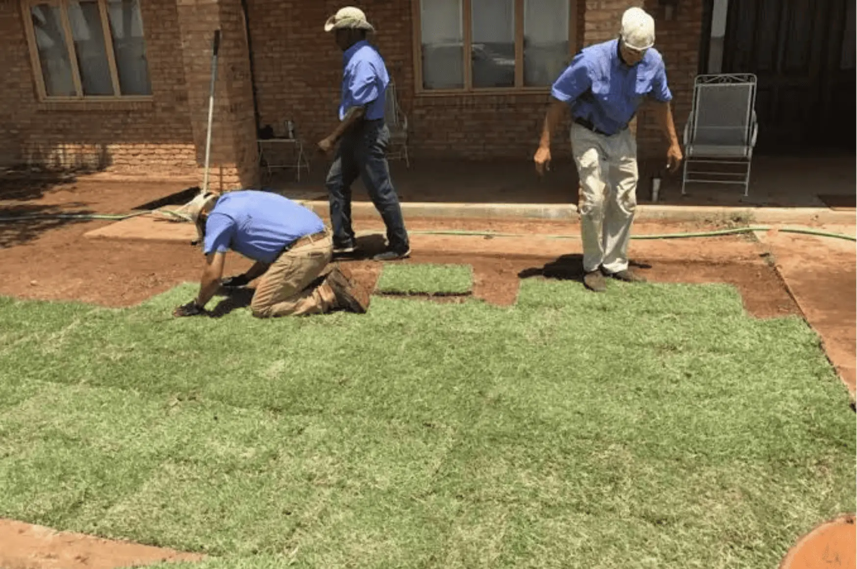 sod installation Shallowater and Wolfforth TX residential lawn by Hubcity Landscaping