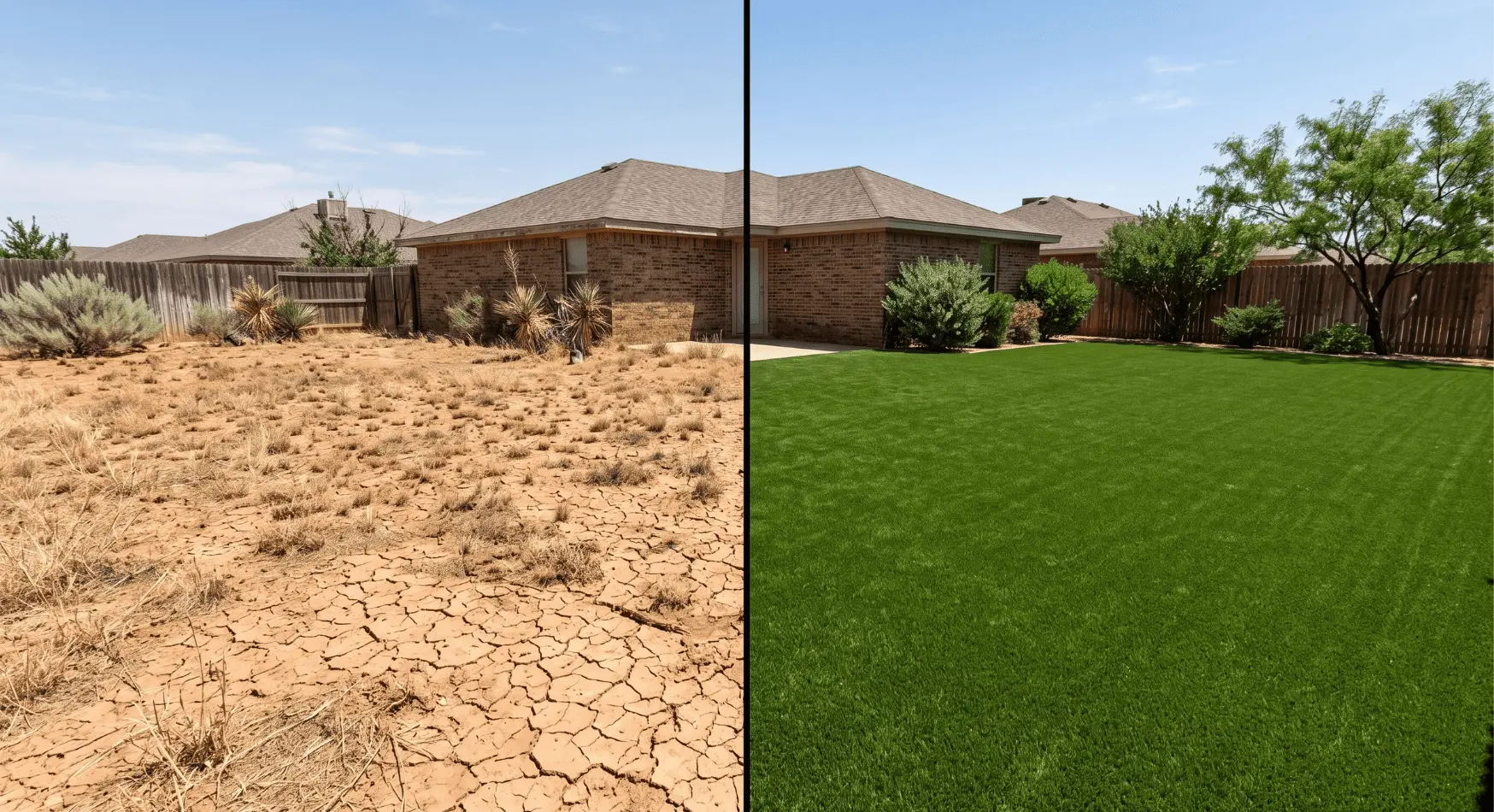 drought replacement artificial turf Lubbock TX
